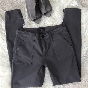 Sanctuary grey skinny ankle zip jeans 26